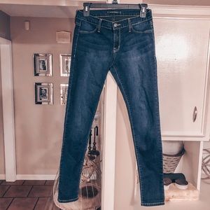 FLYING MONKEY SKINNY DARK DENIM JEANS 7